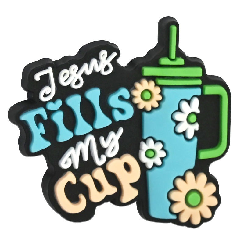 Wholesale  Random 100pcs  Coffee series PVC soft glue beaded DIY ballpoint pen